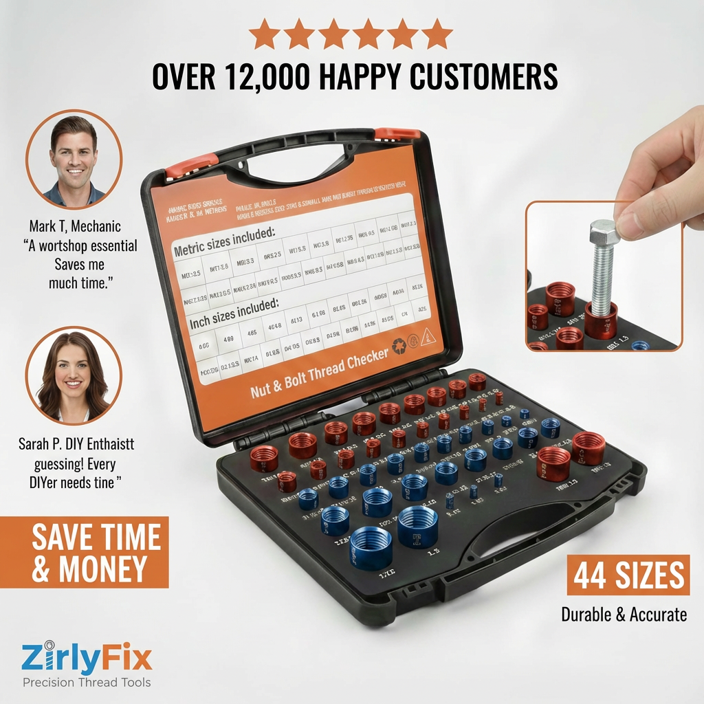 ZirlyFix Pro Nut and Bolt Thread Checker