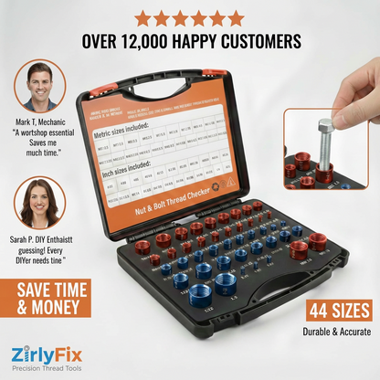 ZirlyFix Pro Nut and Bolt Thread Checker